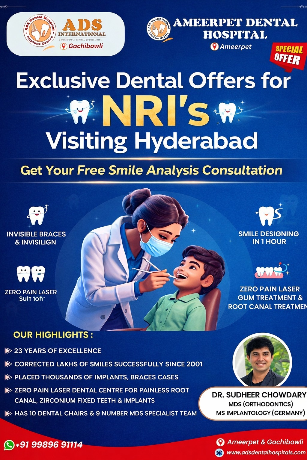 special discounts for NRI's visiting hyderabad